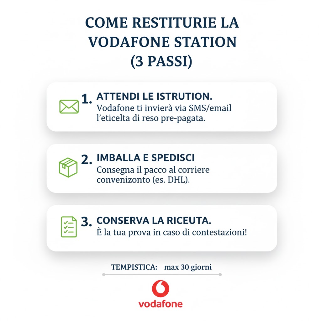 Come inviare disdetta Vodafone Casa via PEC, Raccomandata A/R o online